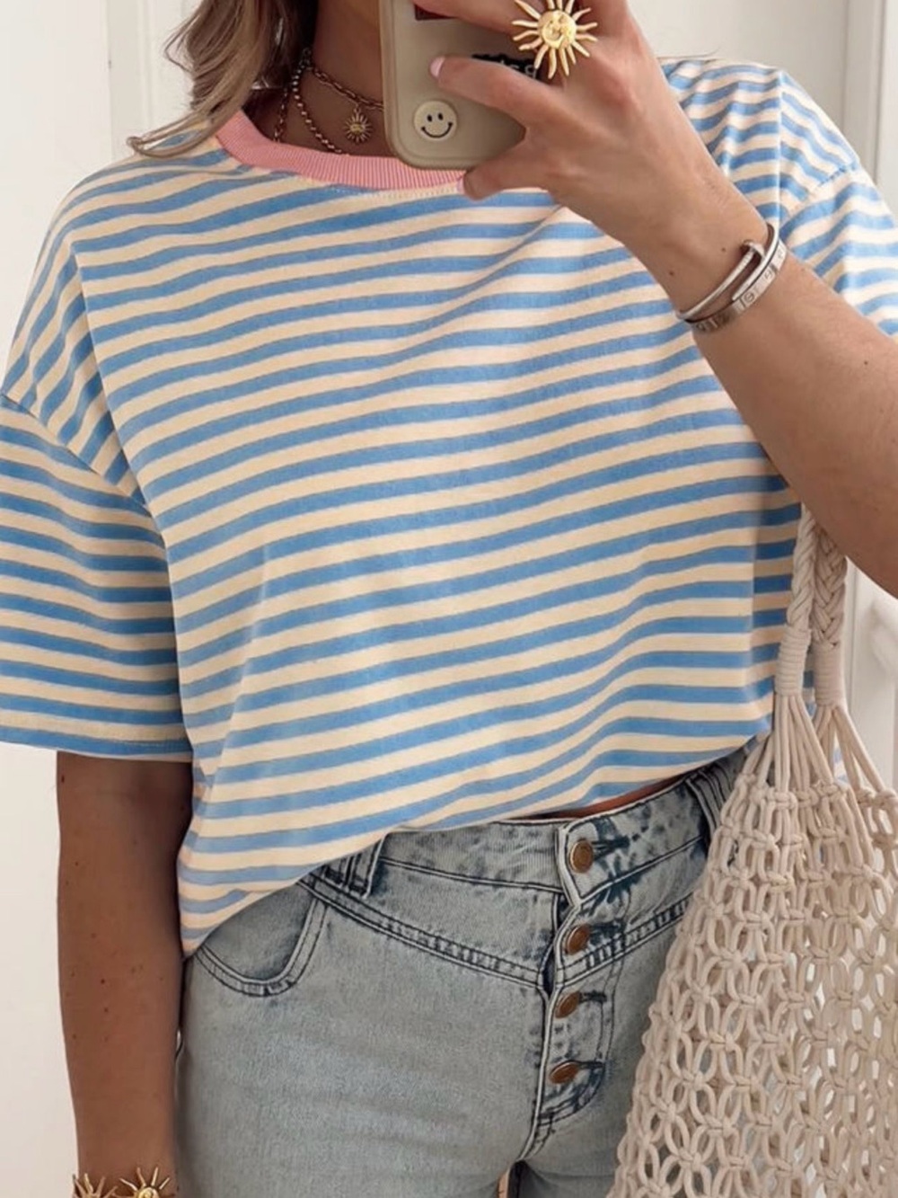 XoXo Cotton Striped Tee ✨